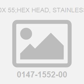 Screw M20X 55;Hex Head, Stainless Steel 8.8